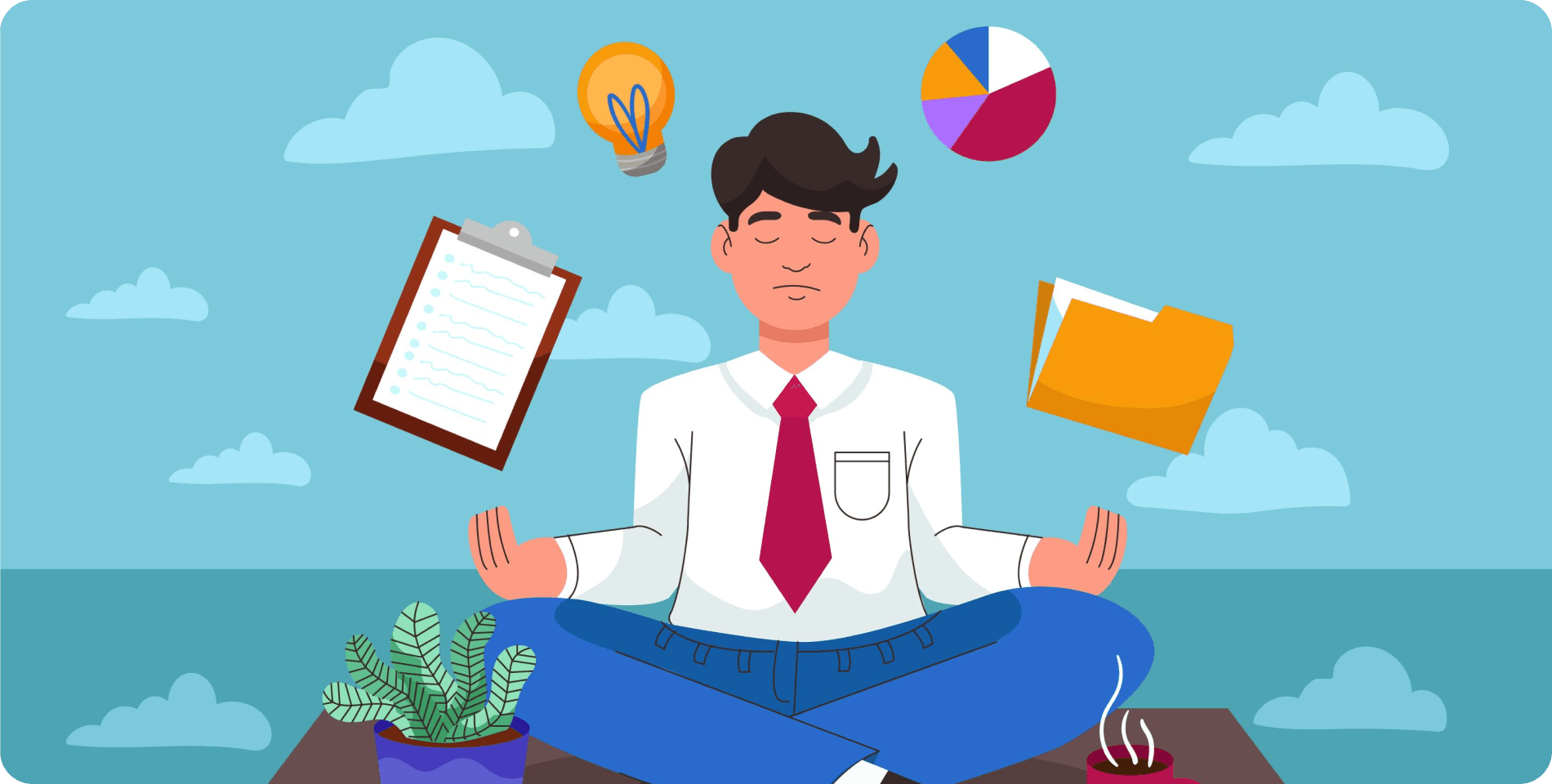 Professional managing work-life balance