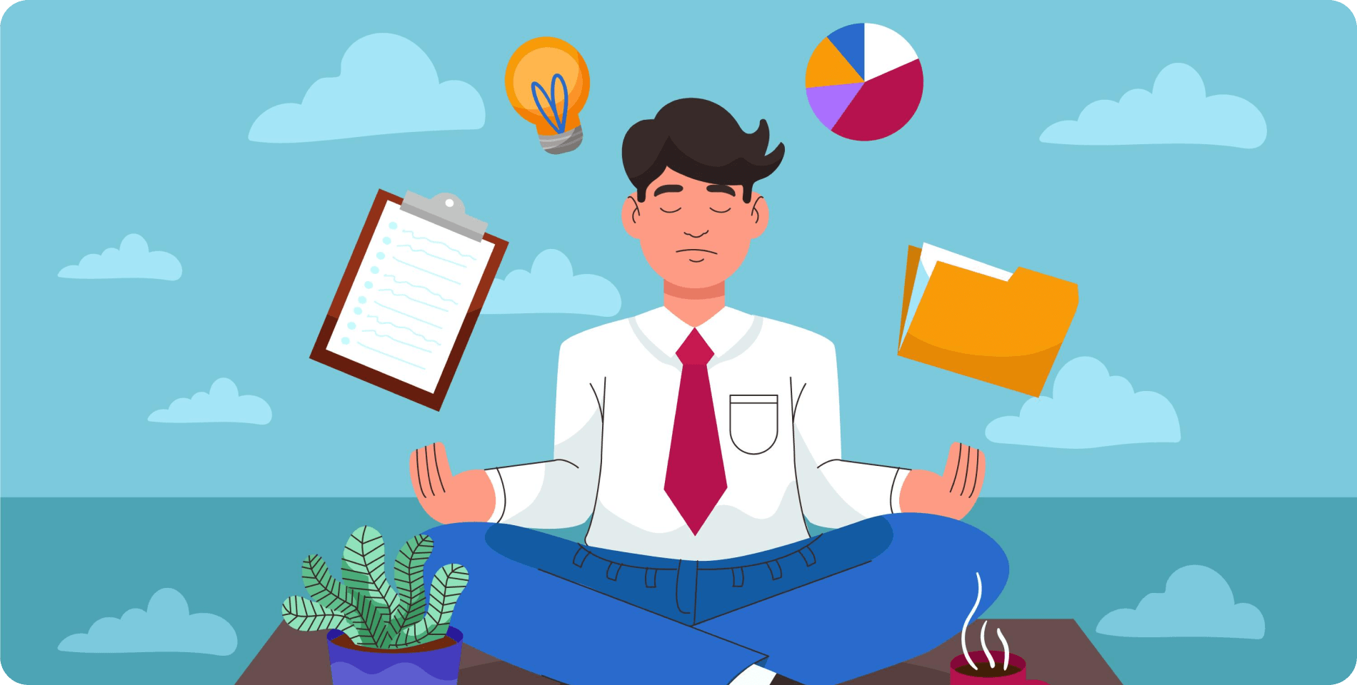 Professional managing work-life balance